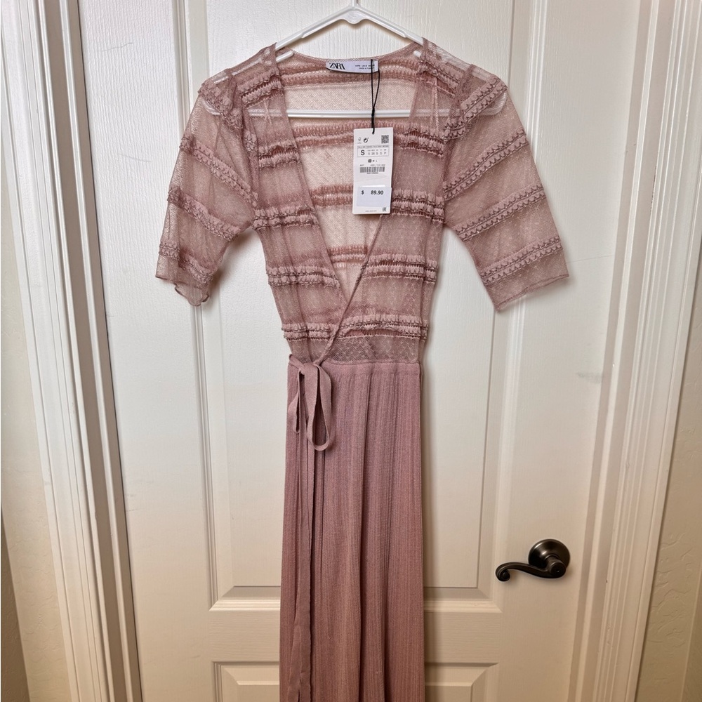 Zara wrap maxi dress